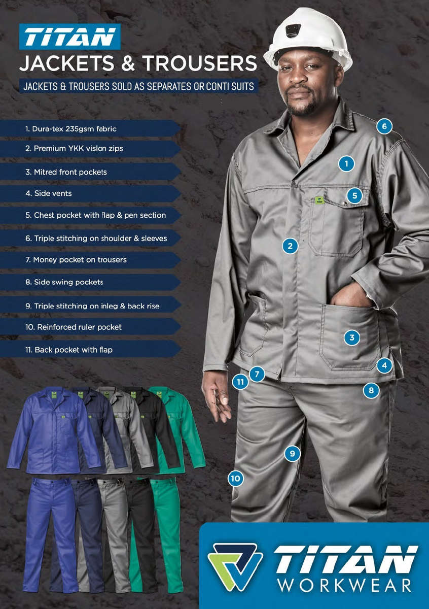 Titan Conti Trousers - 34 / Navy Blue