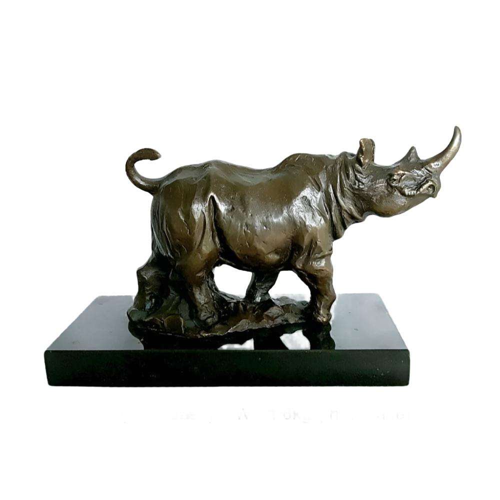 Rhino Bronze Sculpture