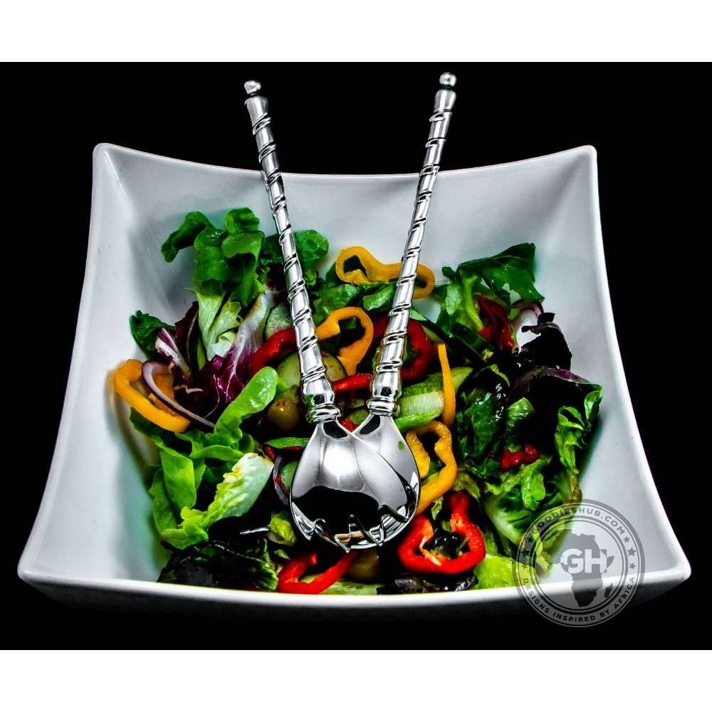 Salad Server Small - Ribbon Collection - Diana Carmichael