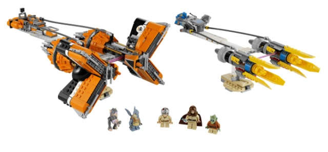 lego Anakin's & sabulba's pod racers 7962