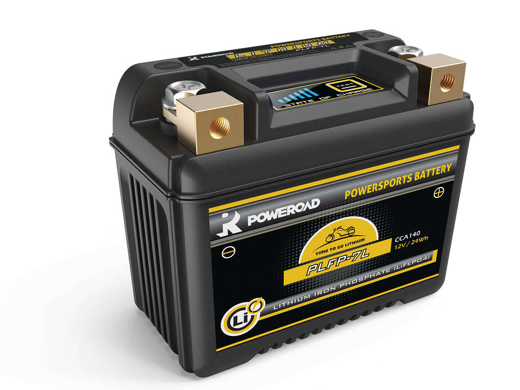 Poweroad Lithium Battery PLFP-7L - Motorcycle Battery