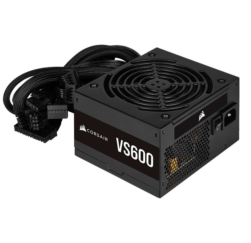 CORSAIR VS Series VS600 600W 80 PLUS White Fixed CP-9020224 ATX Power Supply