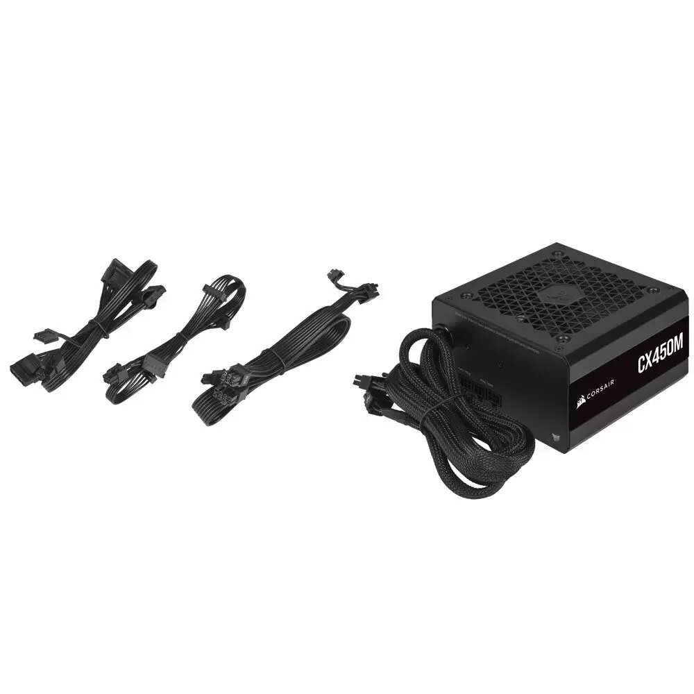 CORSAIR CX-M Series CX450M 450W 80 PLUS Bronze Hybrid Modular CP-9020219 ATX Power Supply