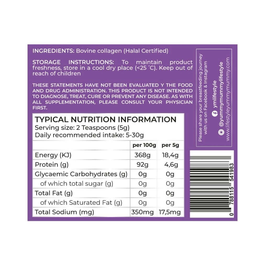 Yummy Mummy Pure Hydrolyzed Collagen - 200g