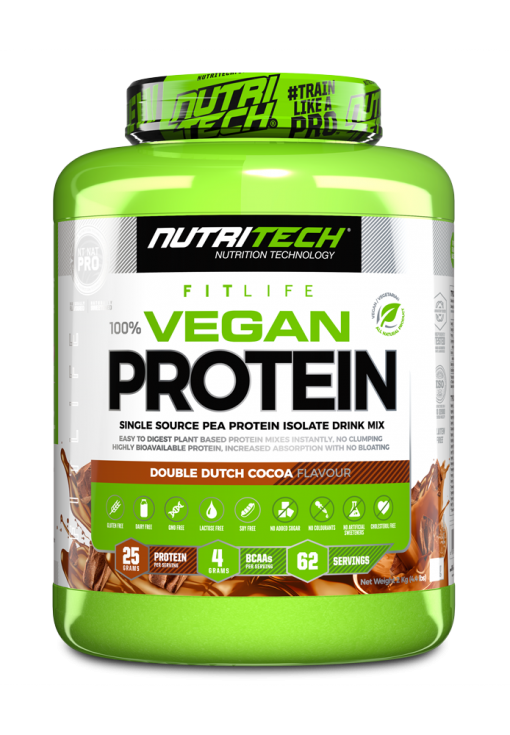 Nutritech 100% Vegan protein - 2kg / Double Dutch Cocoa