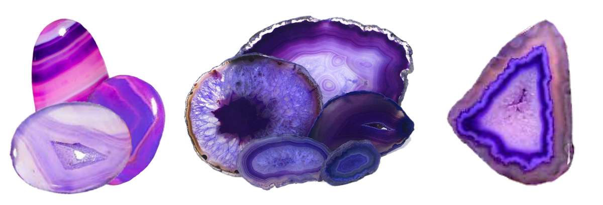 Natural Purple Botswana Agate Purple Amethyst Gemstone set in Solid .925 Sterling Silver Earrings