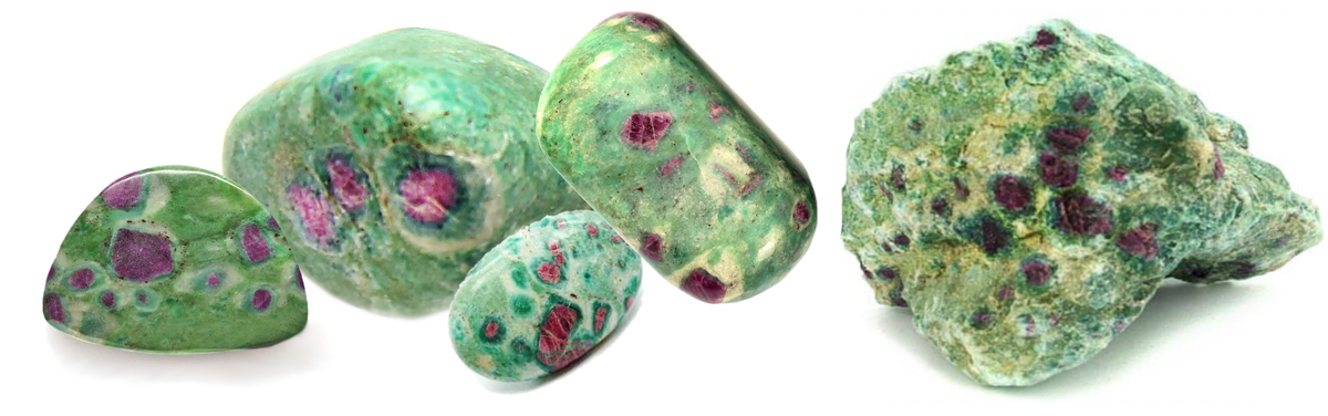 Natural Ruby in Fuchsite 925 Sterling Silver Ring Size US 8 or Q