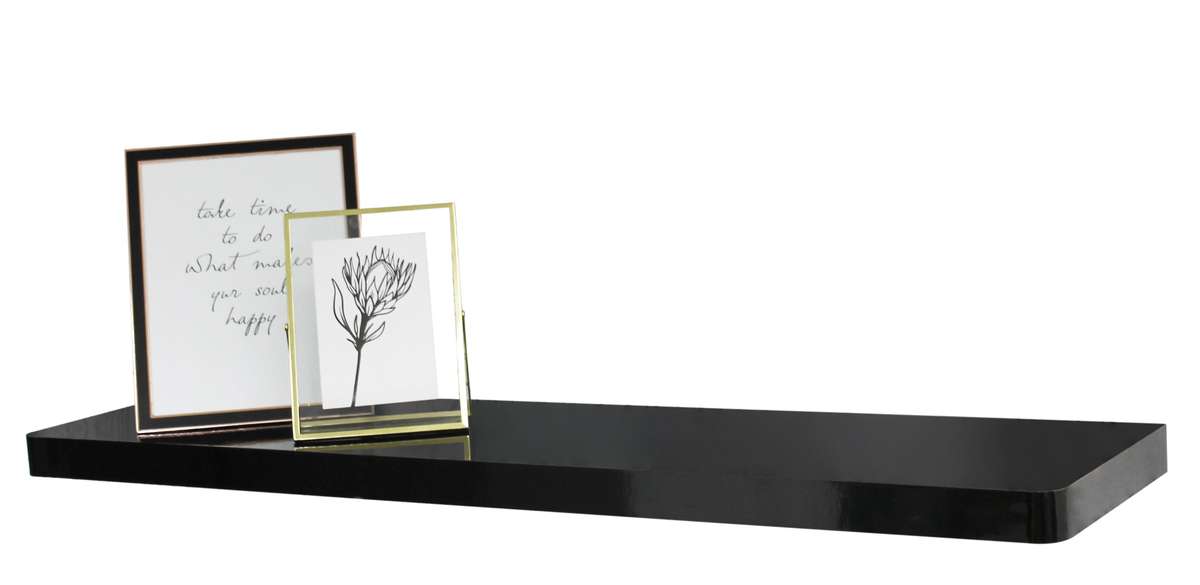 Juno Shelves - Floating Large - High Gloss Black