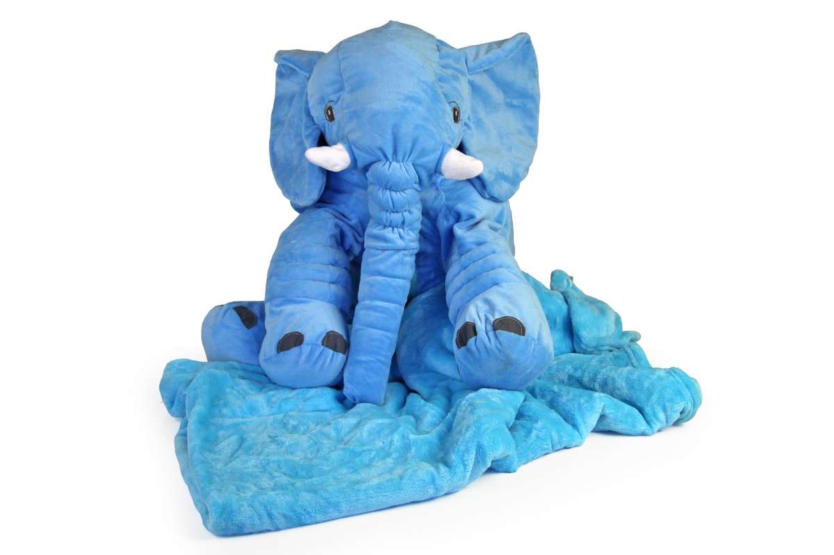 Nuovo - Ellie Cushion with Blanket - Light Blue