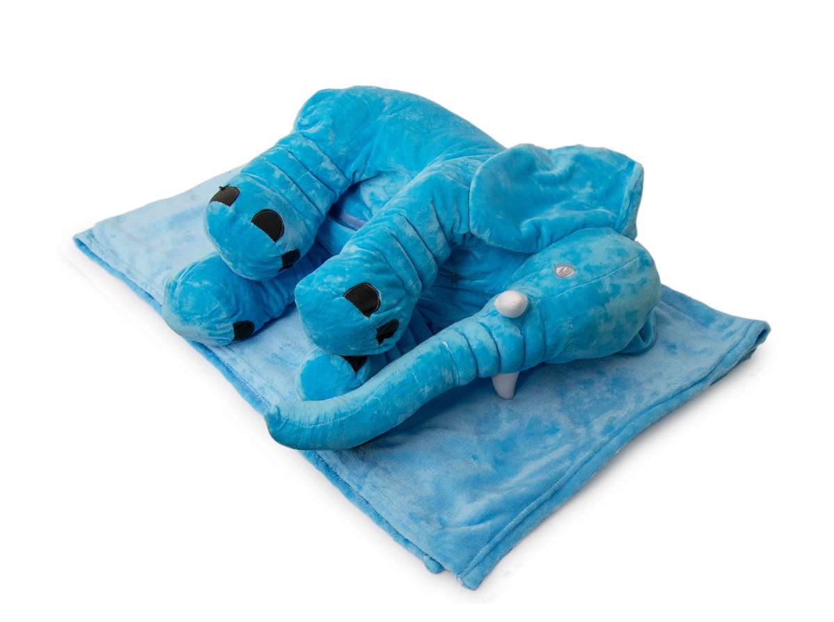 Nuovo - Ellie Cushion with Blanket - Light Blue