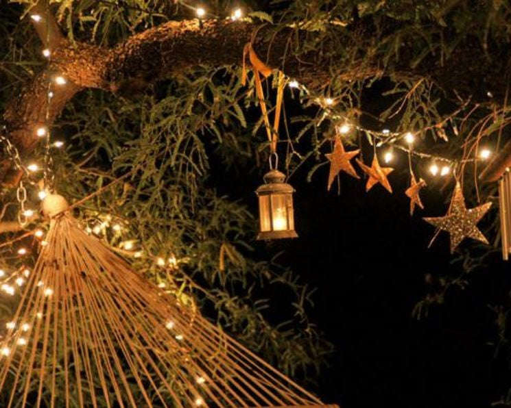 Solar Decorative Fairy Lights 12M White - Festive Party Decor Lighting