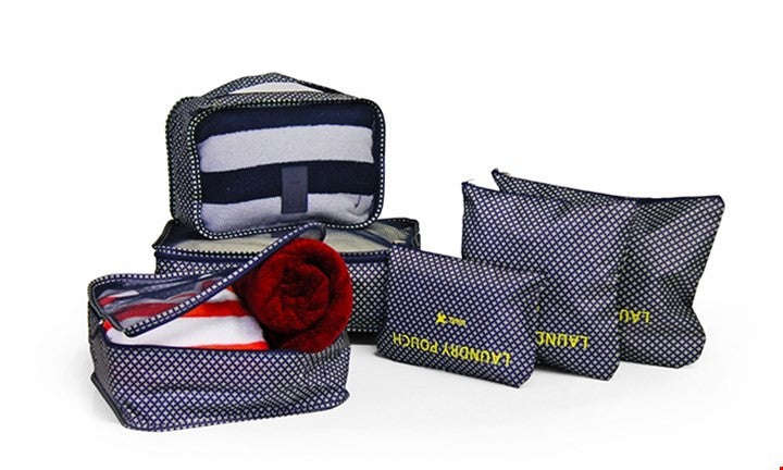 Beauty Cases Travel Luggage Organisers Bags Storage Set - Gifts - Navy Star