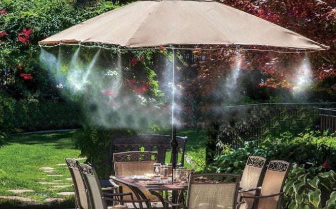 Watering Spraying Misting Cooling Kit 10M Patio Outdoors Gardens