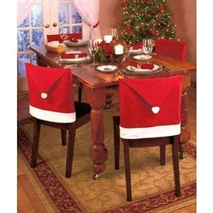 Christmas Chair Covers Decor - Table Setting Chair Covers