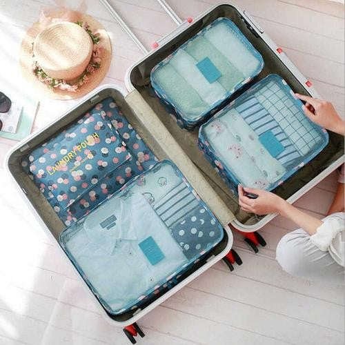 Beauty Cases Travel Luggage Organisers Bags Storage Set - Gifts - Navy Star