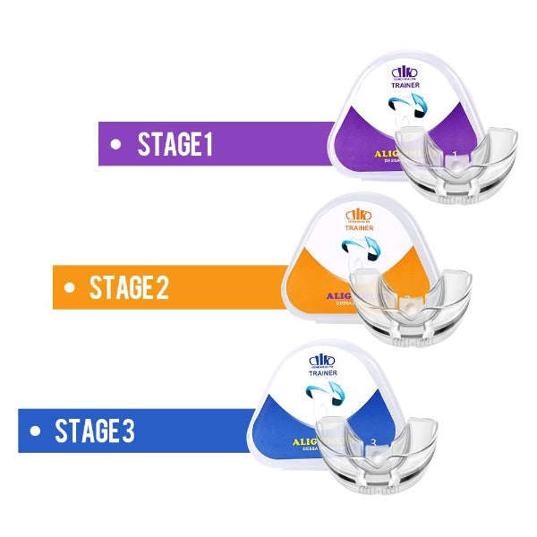 Teeth Aligner - Complete 3 Stage Set - Adult - invisible