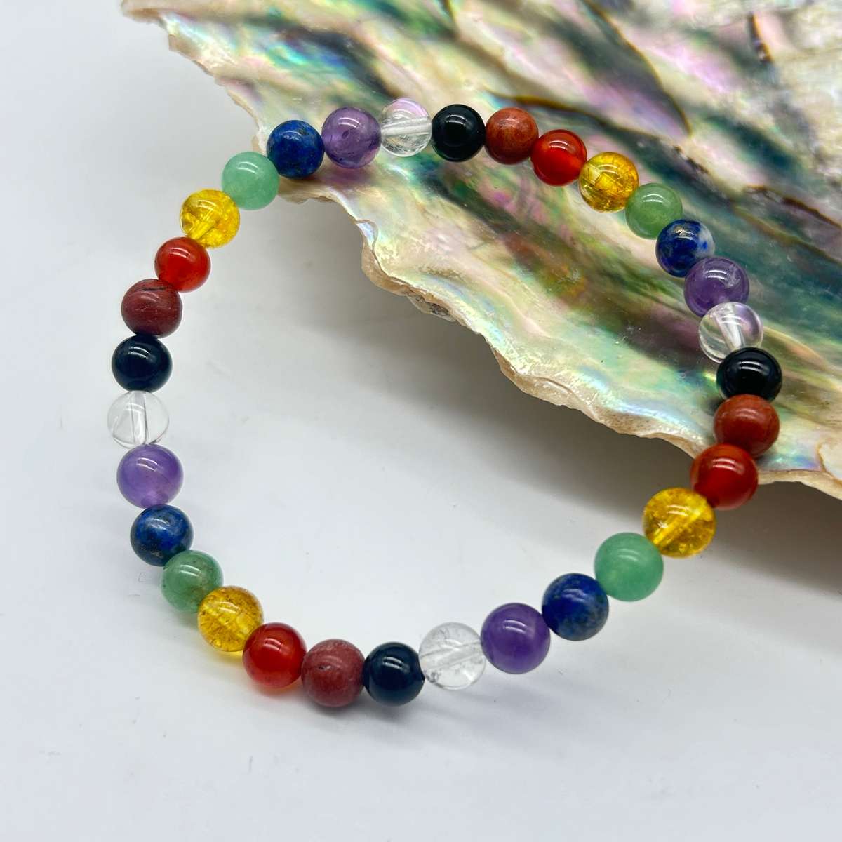 Chakra Crystal Bracelet -6mm