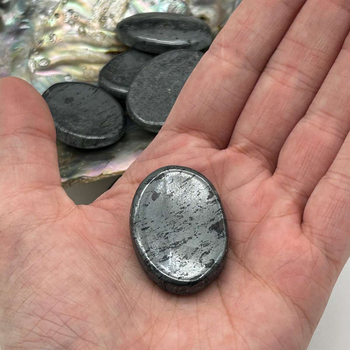 Silver Jasper Crystal Pocket Stone