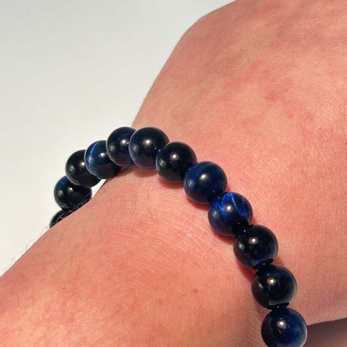 Blue Cats Eye Genuine Crystal Bracelet - 8mm