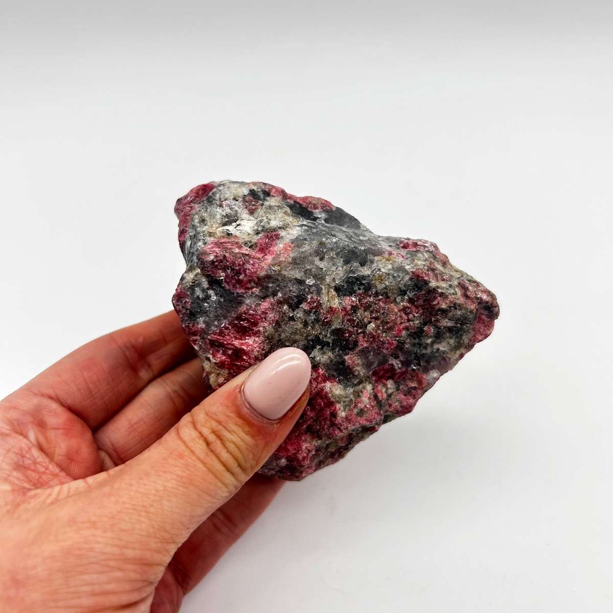 Red Rhodonite Crystal From Zimbabwe