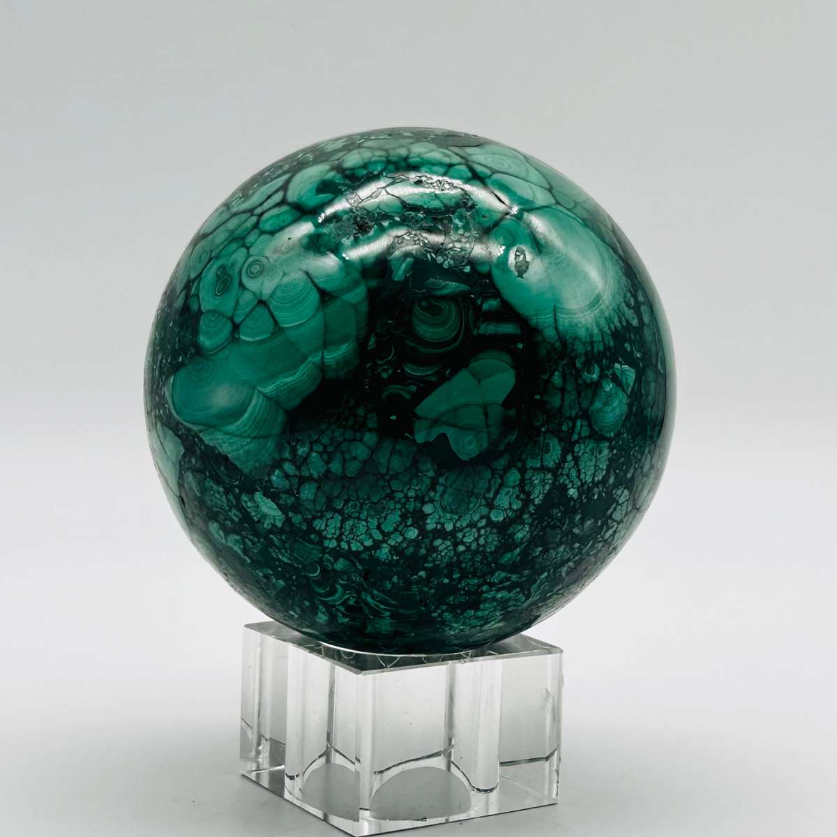 Malachite Crystal Sphere