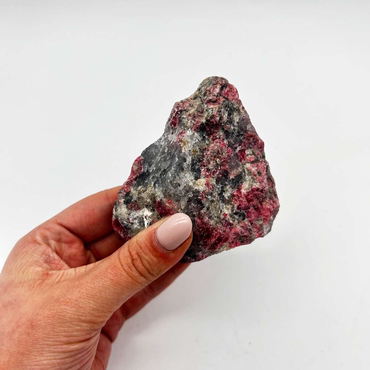 Red Rhodonite Crystal From Zimbabwe