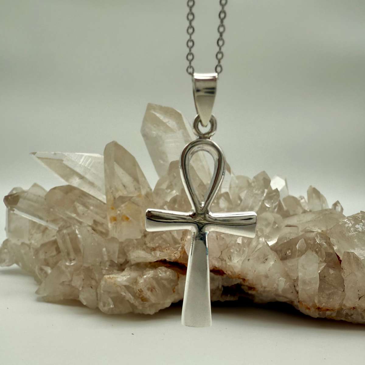 Ankh plain Sterling Silver Pendant
