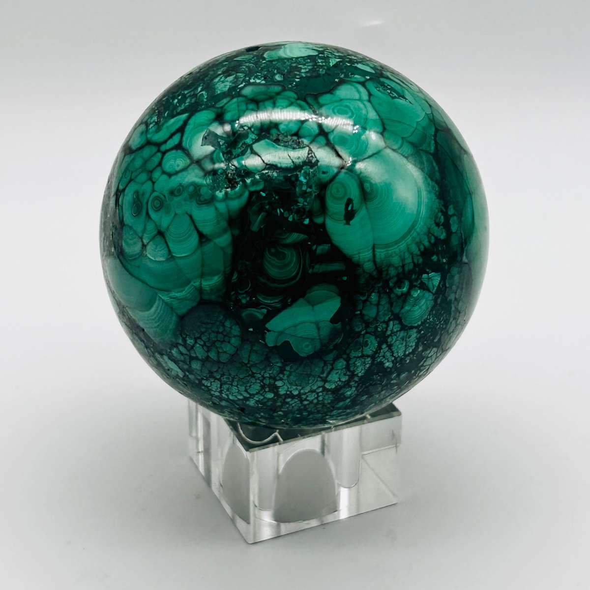 Malachite Crystal Sphere