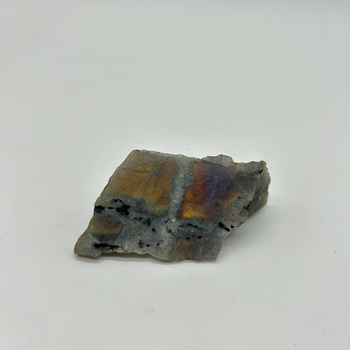 Polished Purple Labradorite Slab from Madagascar