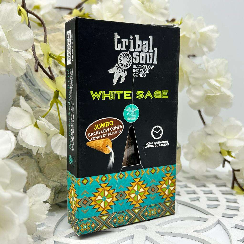 Tribal Soul White Sage Backflow Incense Cones
