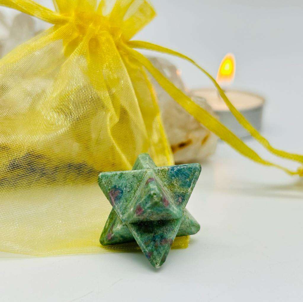 Ruby and Zoisite Heart Activating Merkaba