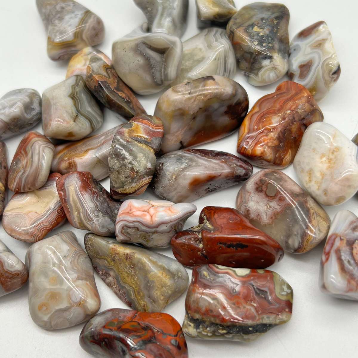 Tumbled Laguna Agate