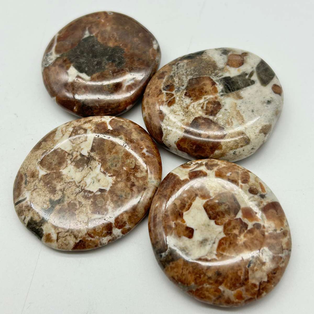 Garnet In Limestone Palm Piece