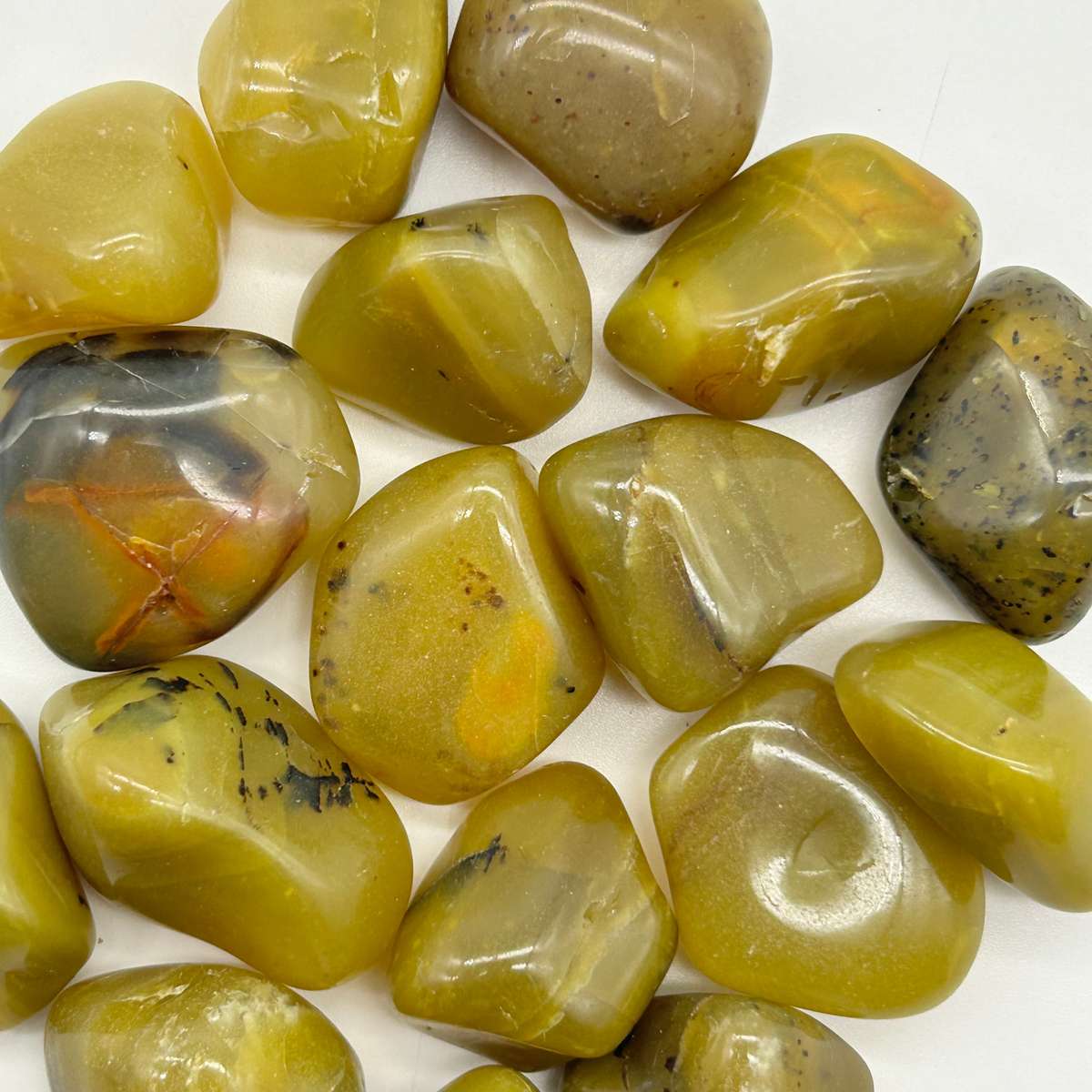Olive Opal Tumbled Crystal