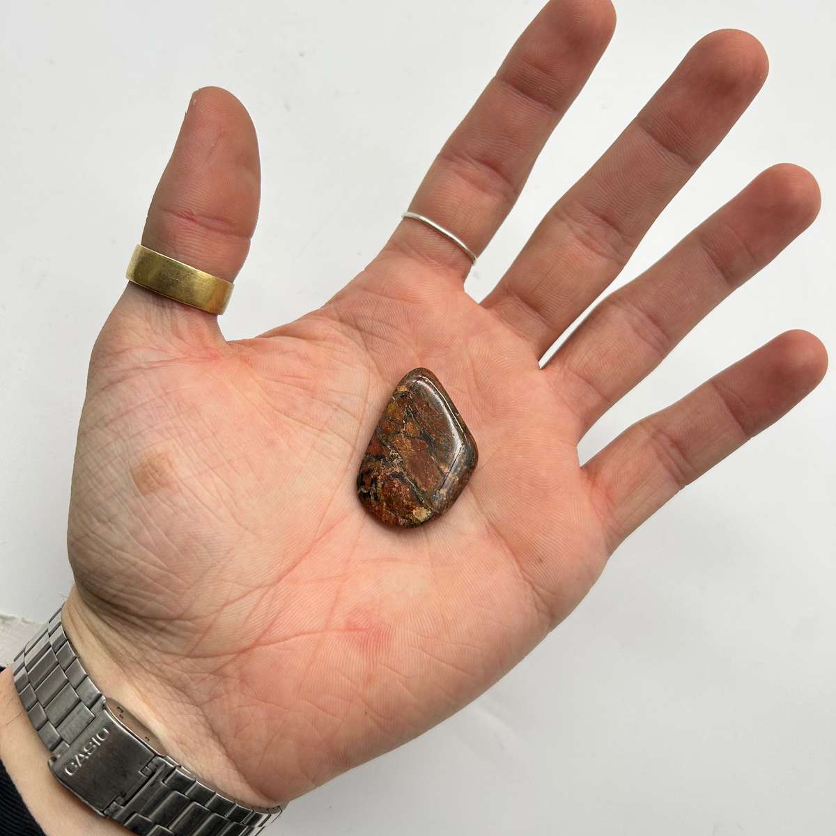 Tumbled Red Brecciated Jasper Crystal