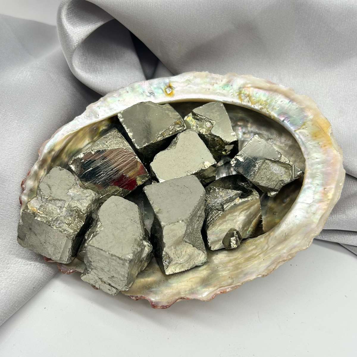 Large Tumbled Pyrite Cubes