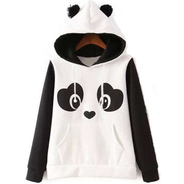 Women's Cute White Character Hoodie - M