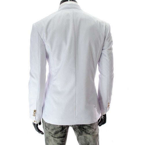 Men's White Blazer Coat - XXL