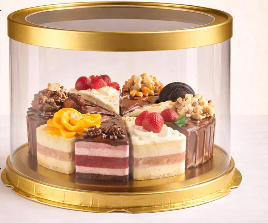 35x18cm Gold Cake Box