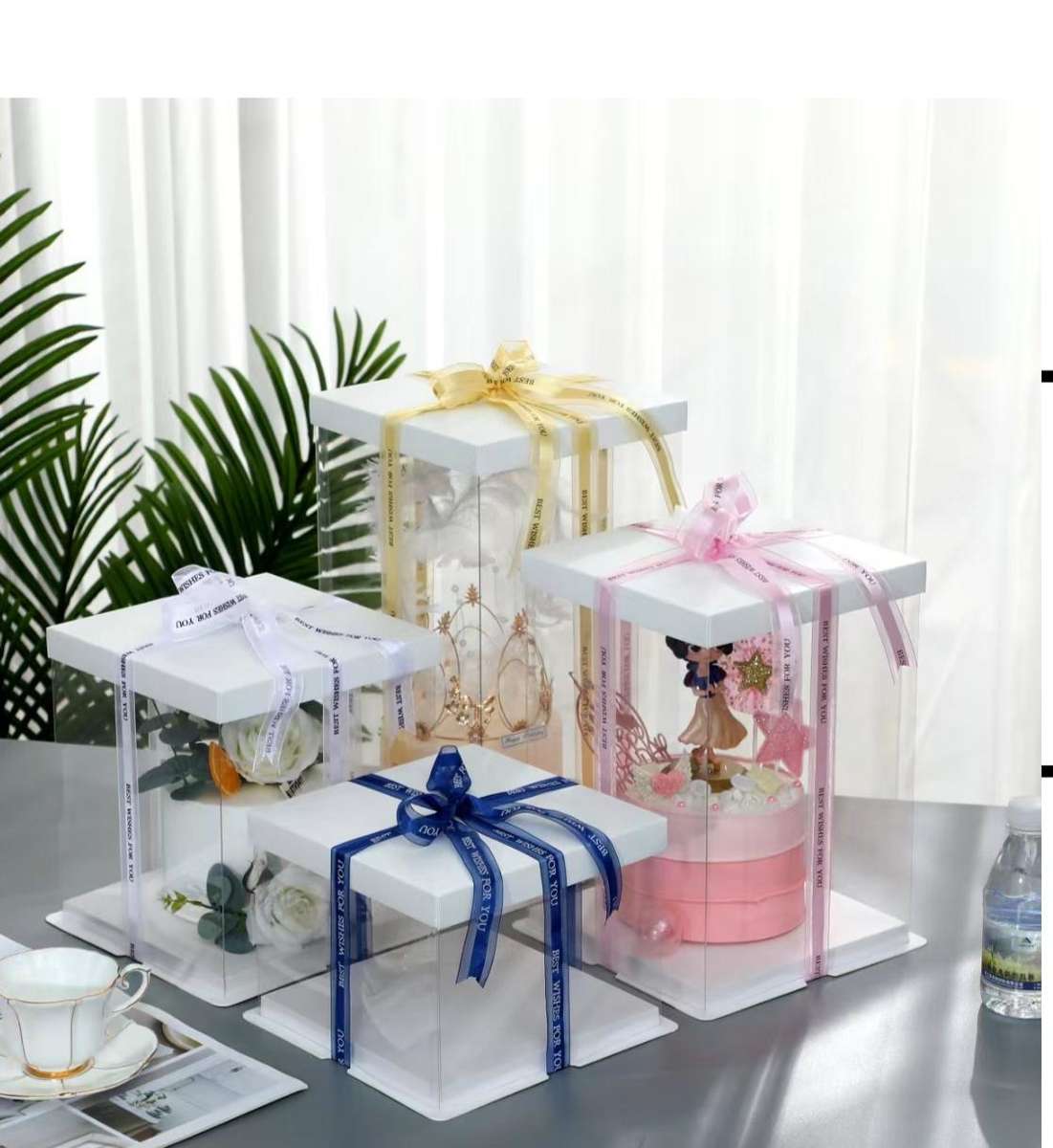 33.5x33.5x18cm White Cake Box