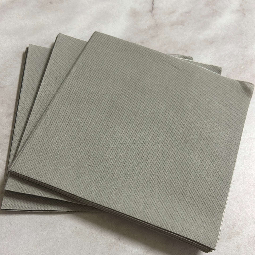 Party Serviettes Silver