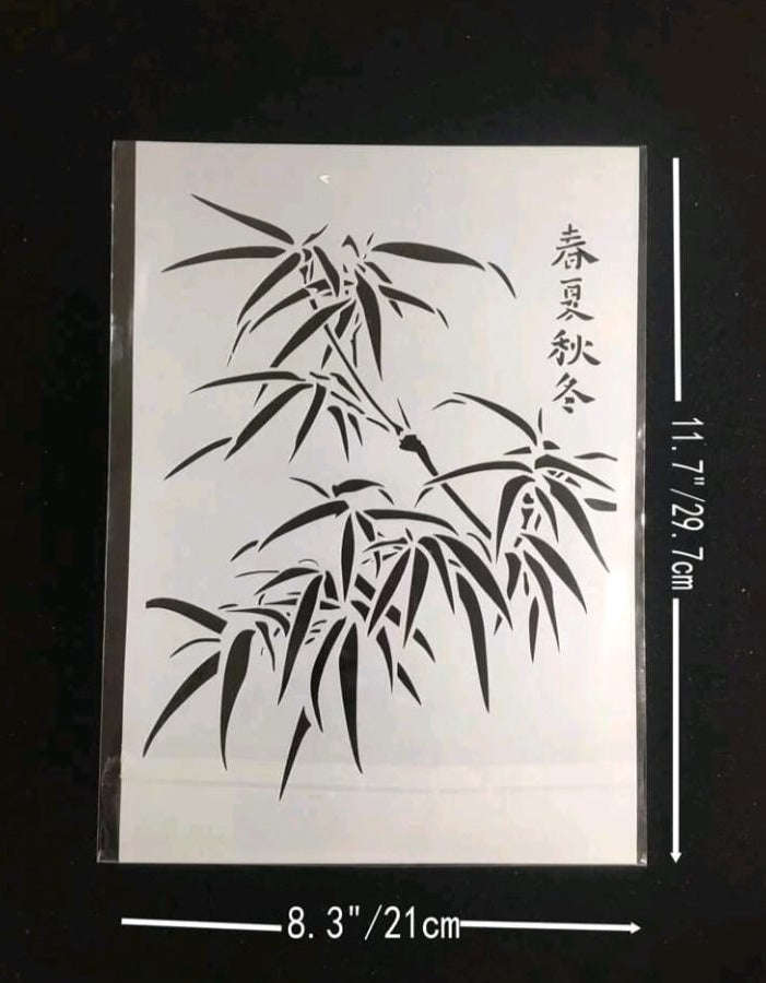 Cake Decorating Stencil Bamboo