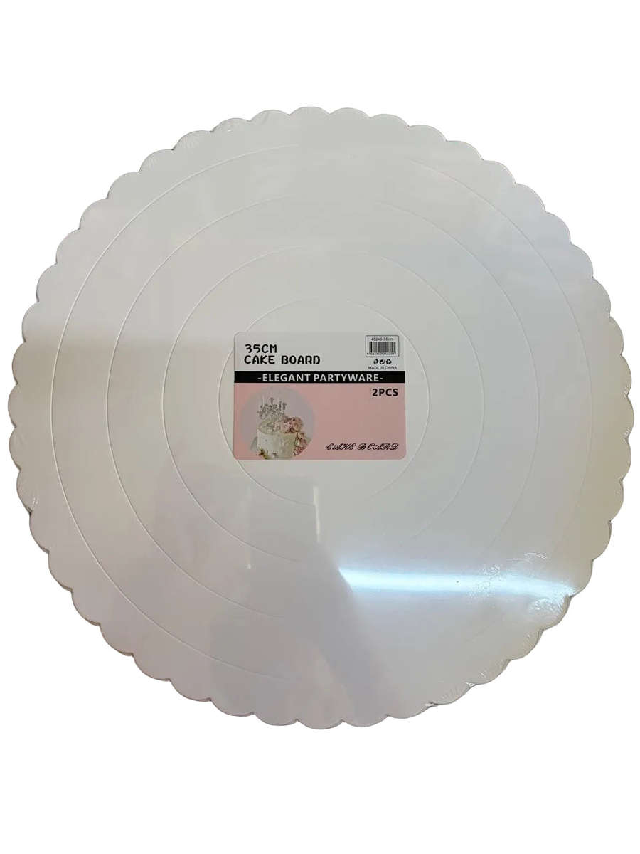 35cm Cake Board White 2pc