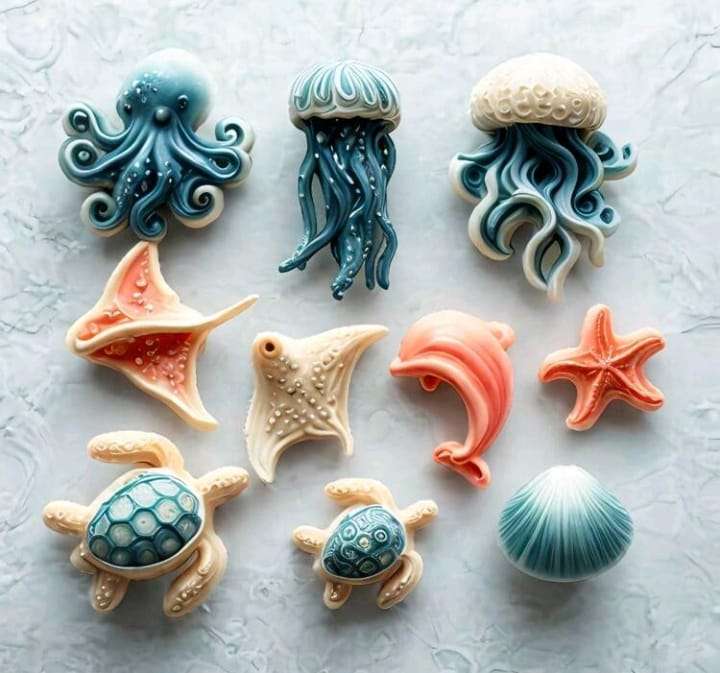 Silicone Mould Under The Sea Shell