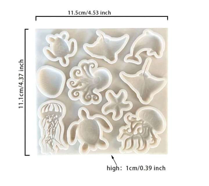 Silicone Mould Under The Sea Shell