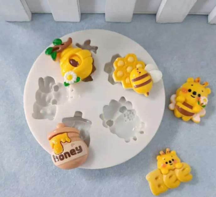Silicone Mould Bee and Honeycomb