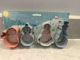 4pc Metal Cutter  Christmas Snowman