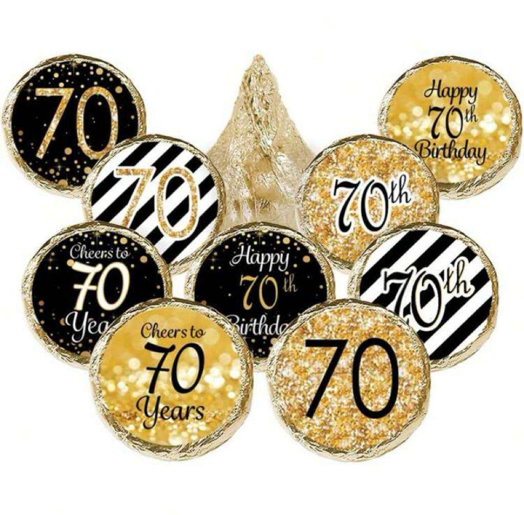 Birthday Sticker Sheet 70th