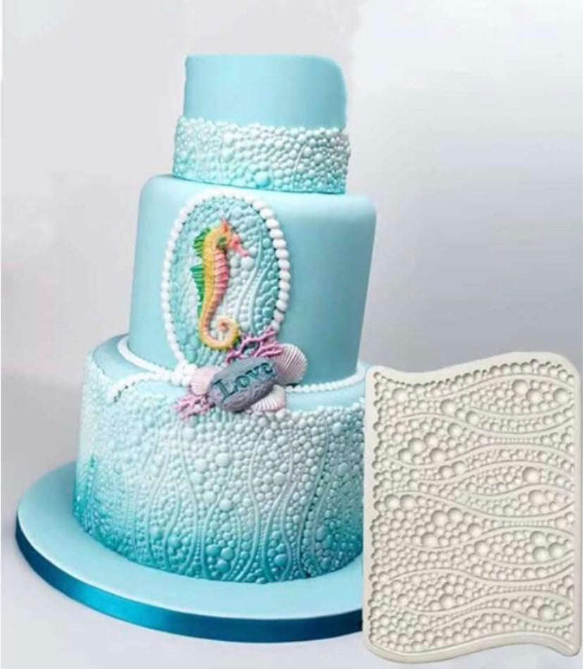 Bubble pearl beads impression silicone mould