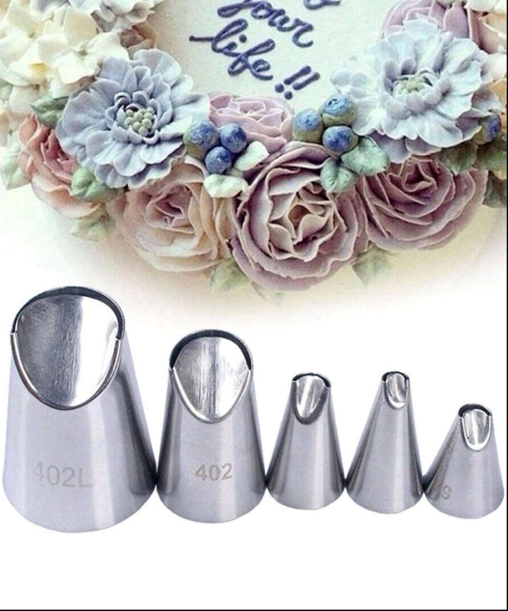 5PC Cake Decorating Nozzle Chrysanthemum